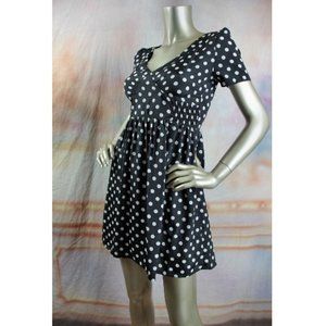NWT MINKPINK Heel and Toe Polka Dot Smocked Waist Dress XS